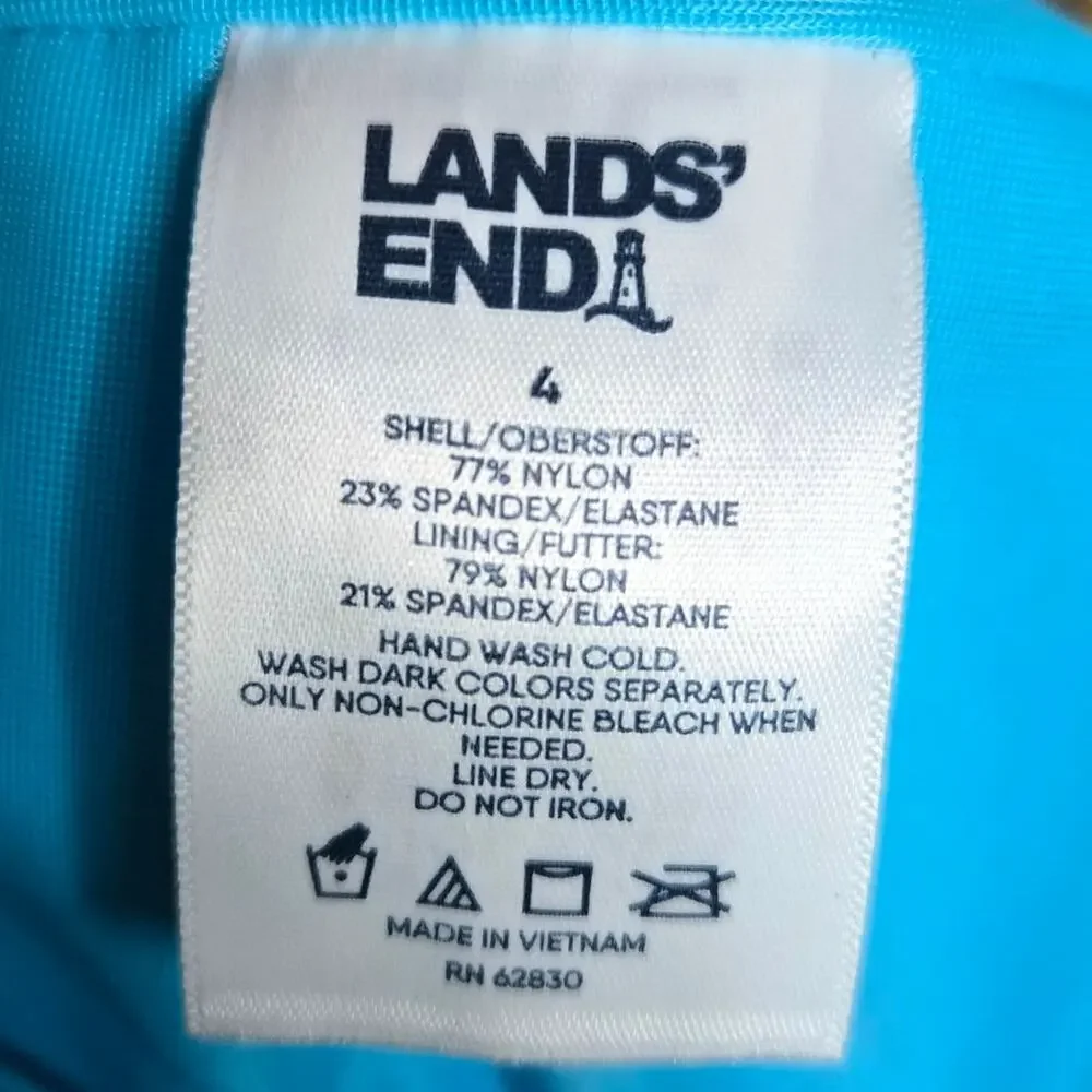Land's End Tummy Control Swim Skirt Size 4 NWT